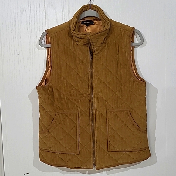 Wishlist Quilted Corduroy Vest Size Medium - Picture 5 of 5